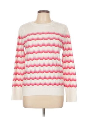 Tommy Hilfiger White Knit Top with Navy Label